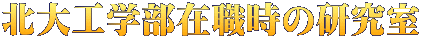 北大工学部在職時の研究室