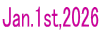 Jan.1st,2026