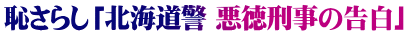 恥さらし「北海道警 悪徳刑事の告白」