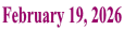 February 19, 2026